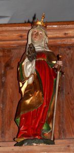 Friesach - Deutschordenskirche - Empore - Heilige Katharina