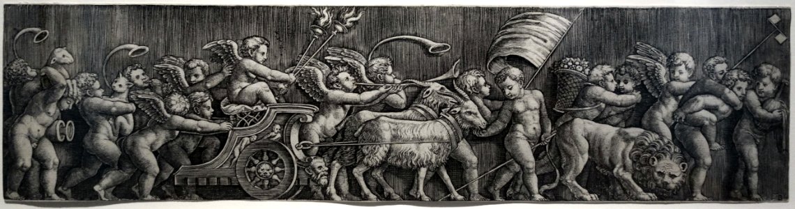 Frieze with the Triumph of Love, by the Master of the Die, engraving - National Museum of Western Art, Tokyo - DSC08250