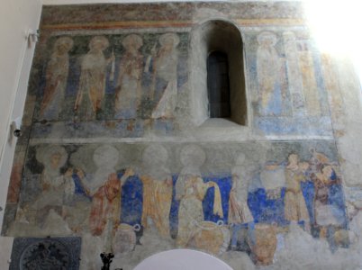 Friesach - Deutschordenskirche - Fresko-links