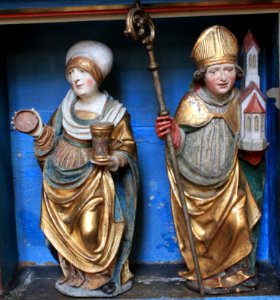 Friesach - Deutschordenskirche - Frankfurter Altar - Maria Magdalena und Wolfgang