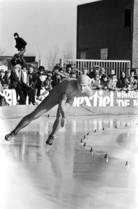 Frits Schalij in actie op de 3000 meter, Bestanddeelnr 930-1373
