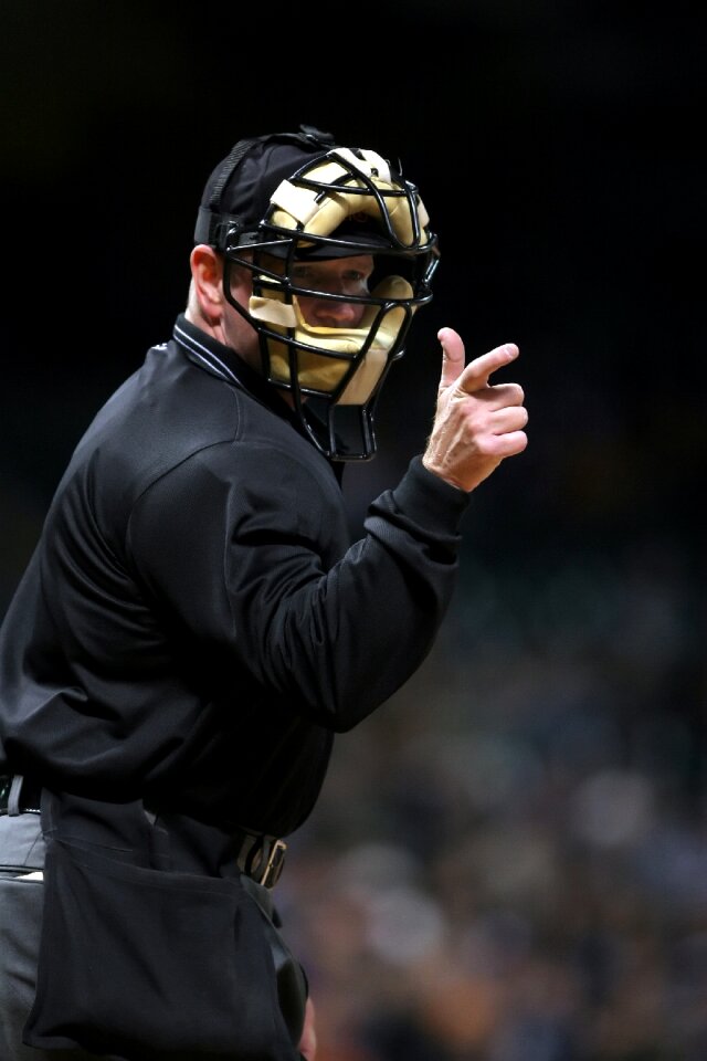 Home plate strike strike call