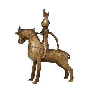 Knight horse bronze