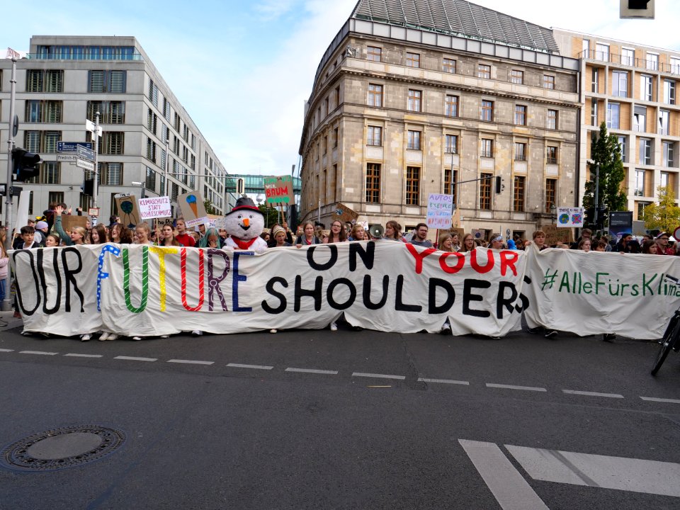 Front of the 3rd Global Climate Strike Berlin FridaysForFuture demonstration 63