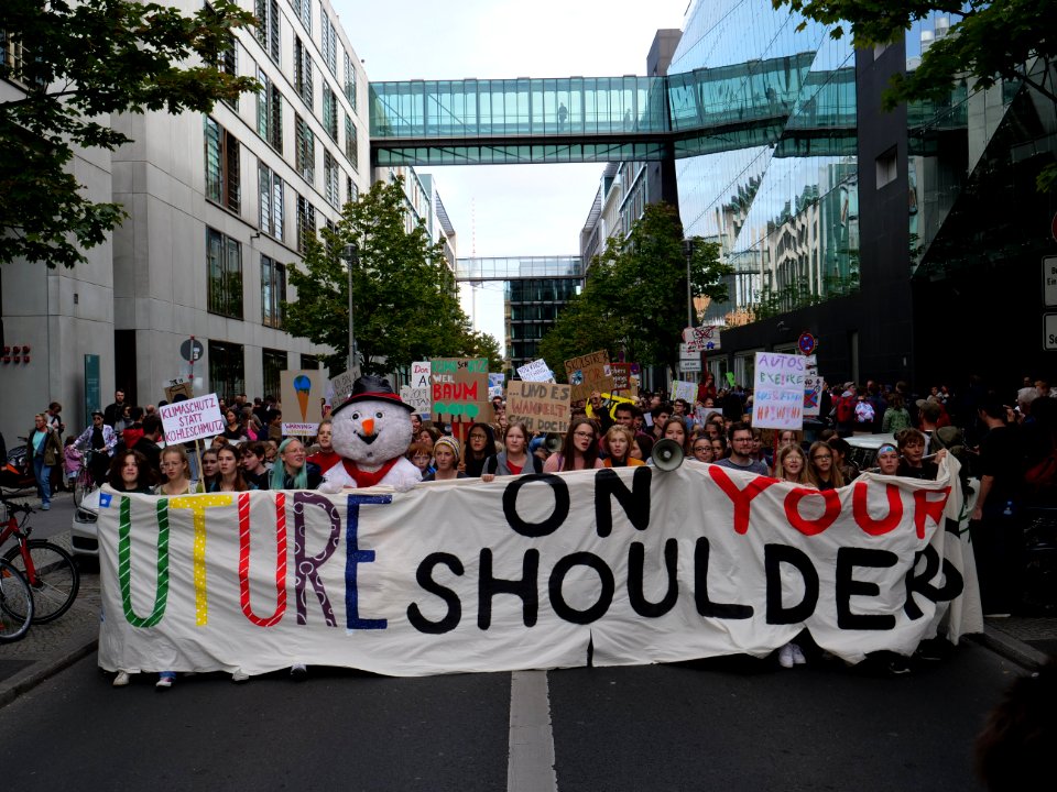 Front of the 3rd Global Climate Strike Berlin FridaysForFuture demonstration 62
