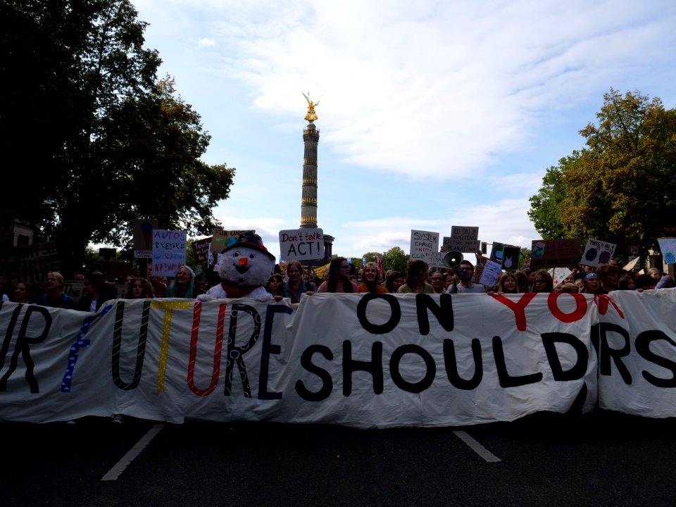 Front of the 3rd Global Climate Strike Berlin FridaysForFuture demonstration 98