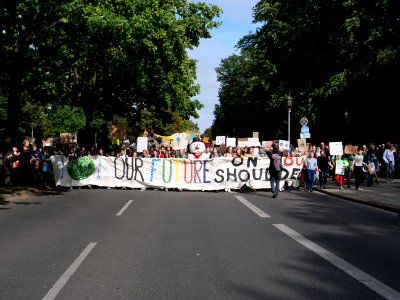 Front of the 3rd Global Climate Strike Berlin FridaysForFuture demonstration 97