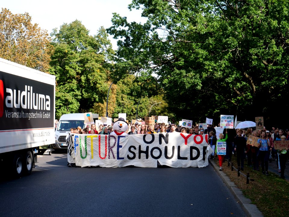 Front of the 3rd Global Climate Strike Berlin FridaysForFuture demonstration 83