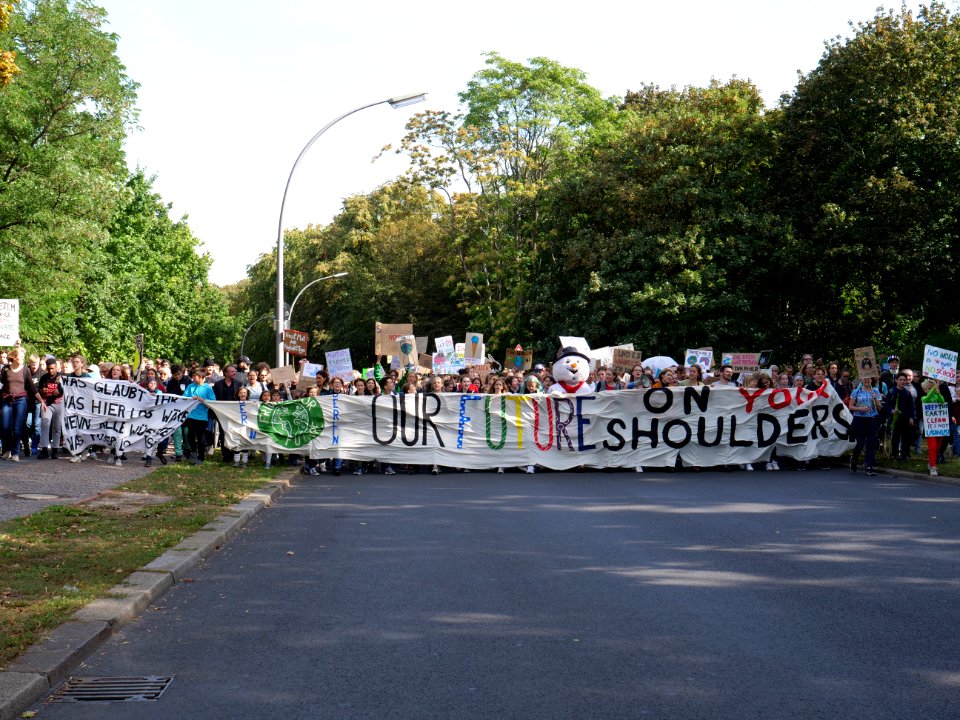 Front of the 3rd Global Climate Strike Berlin FridaysForFuture demonstration 87