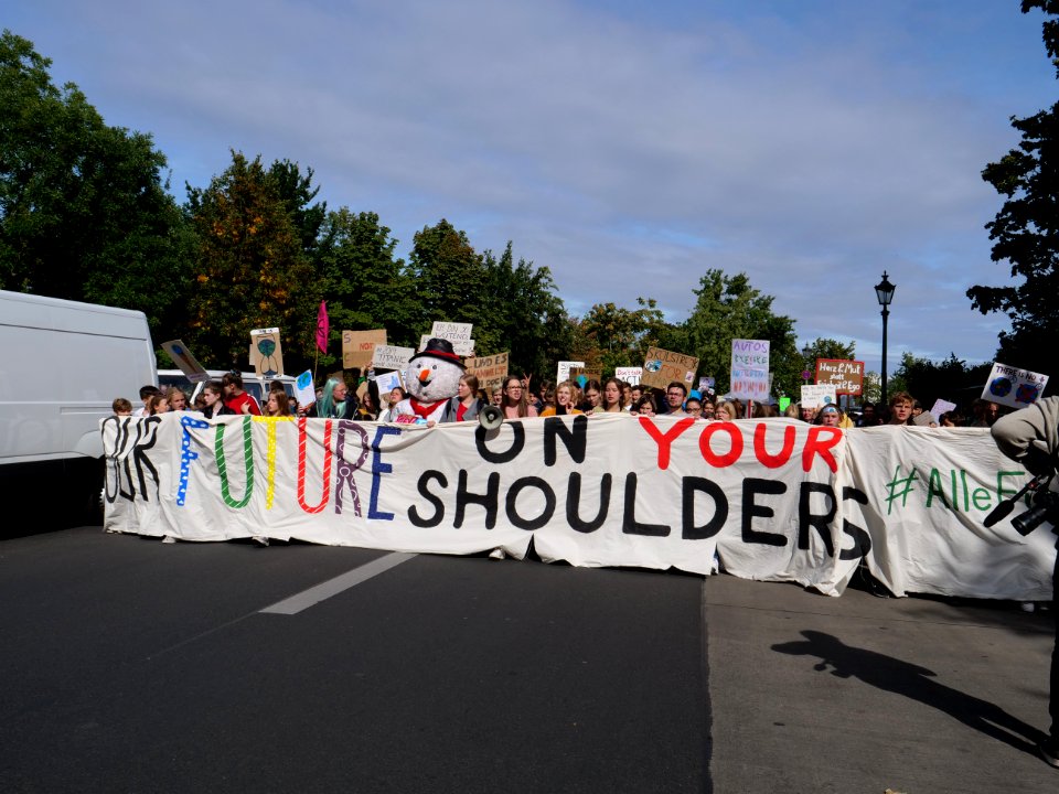 Front of the 3rd Global Climate Strike Berlin FridaysForFuture demonstration 74