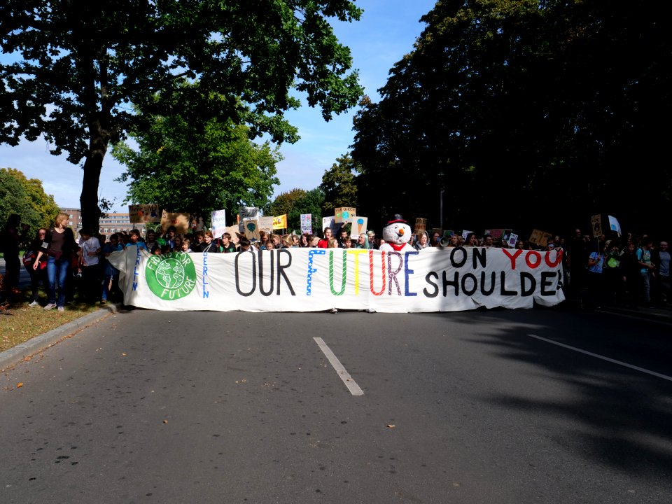 Front of the 3rd Global Climate Strike Berlin FridaysForFuture demonstration 94