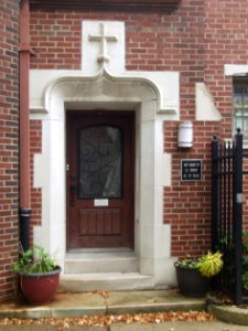 Front Door, Former St Anthony Rectory, South Side, Pittsburgh, 2019-10-12