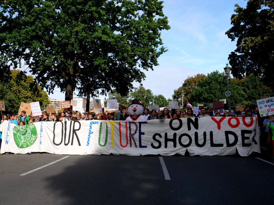 Front of the 3rd Global Climate Strike Berlin FridaysForFuture demonstration 92