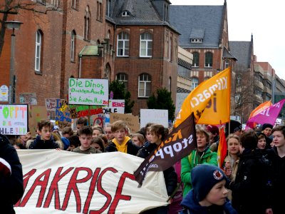 Front banner of the FridaysForFuture demonstration Berlin 15-03-2019 27