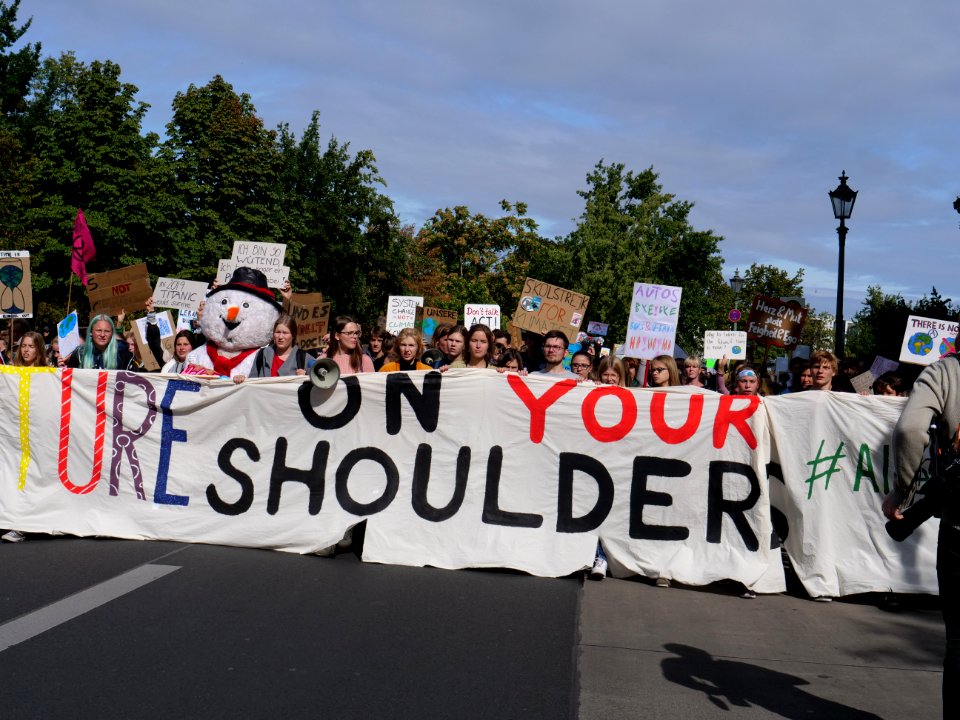 Front of the 3rd Global Climate Strike Berlin FridaysForFuture demonstration 73