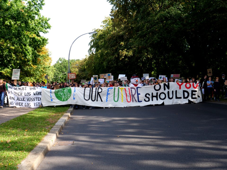 Front of the 3rd Global Climate Strike Berlin FridaysForFuture demonstration 86