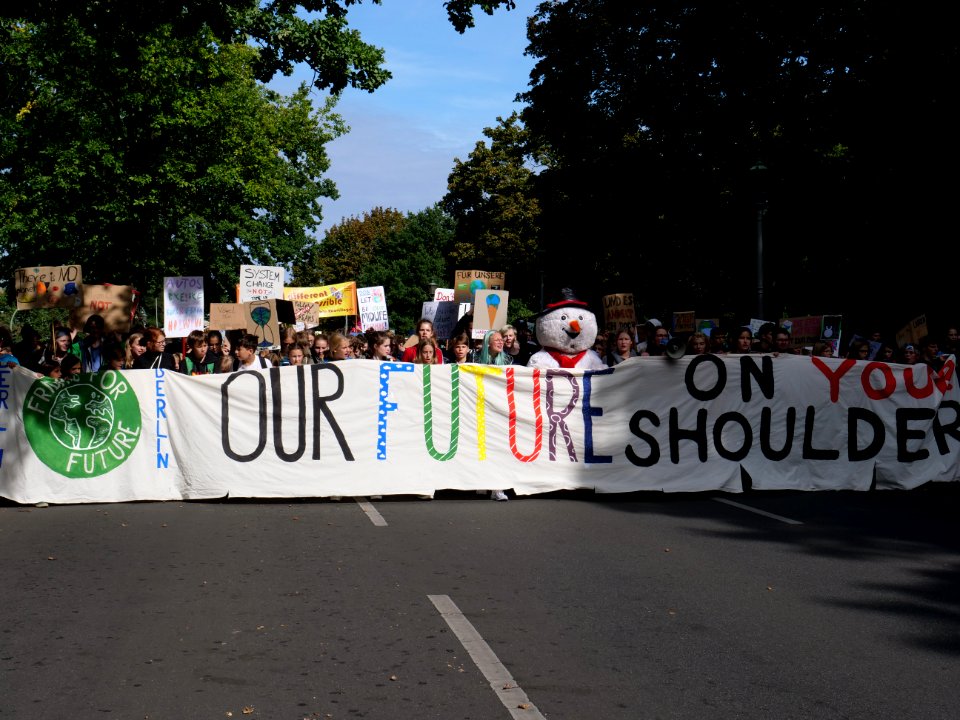 Front of the 3rd Global Climate Strike Berlin FridaysForFuture demonstration 93