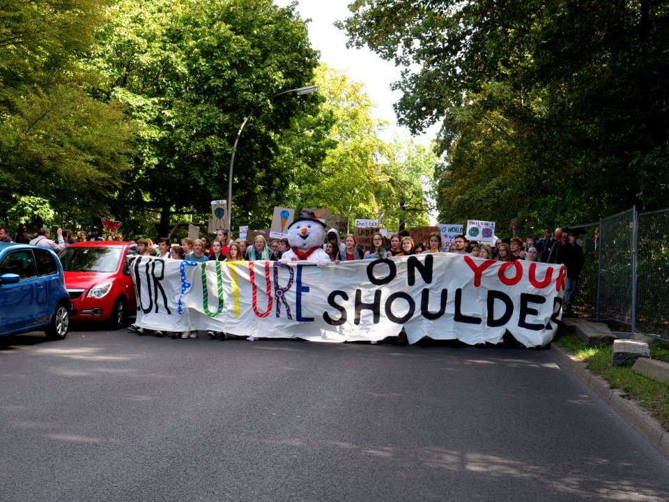 Front of the 3rd Global Climate Strike Berlin FridaysForFuture demonstration 81
