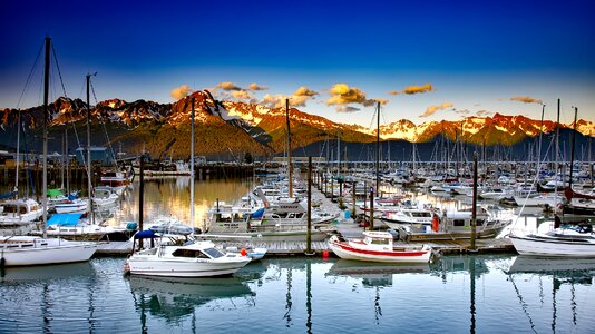 Ships sailboats marina