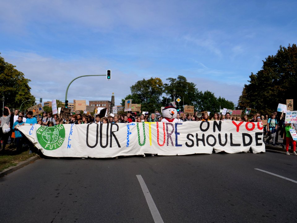 Front of the 3rd Global Climate Strike Berlin FridaysForFuture demonstration 90