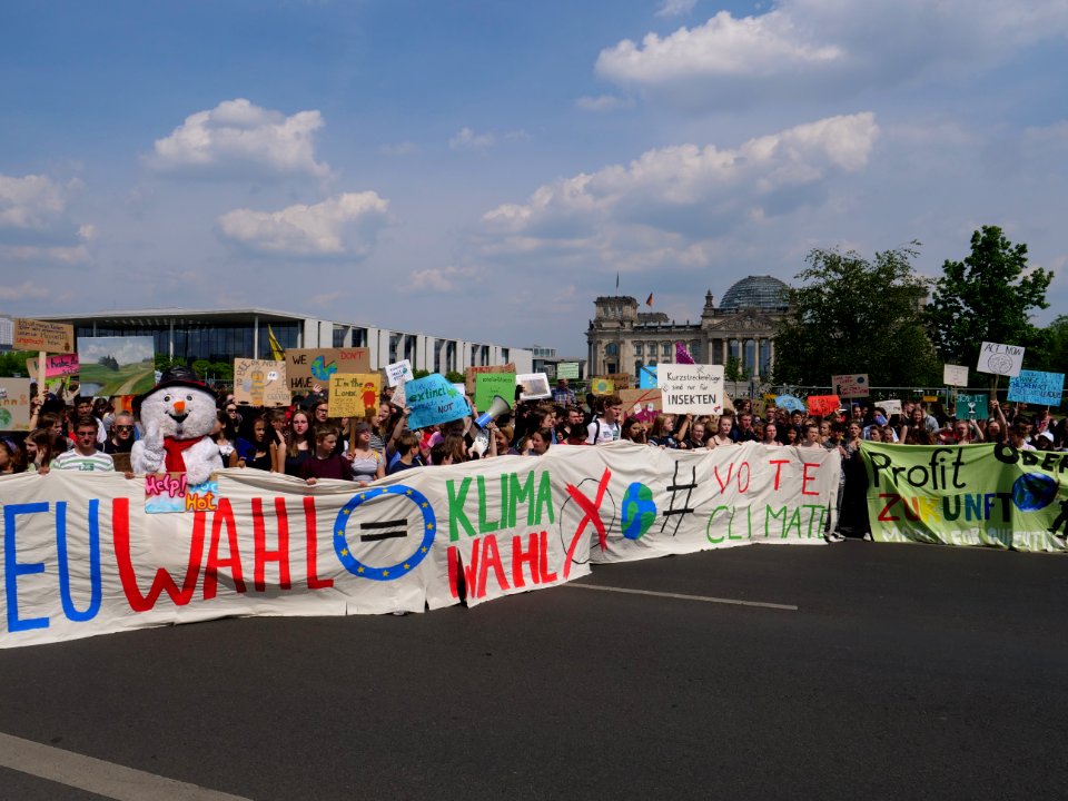 Front of the FridaysForFuture protest Berlin 24-05-2019 123