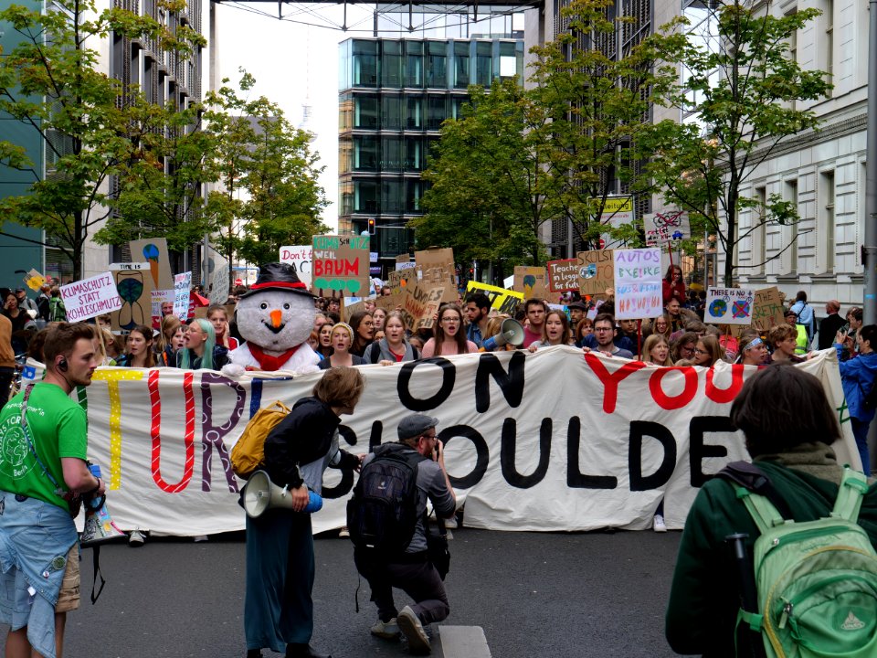 Front of the 3rd Global Climate Strike Berlin FridaysForFuture demonstration 61