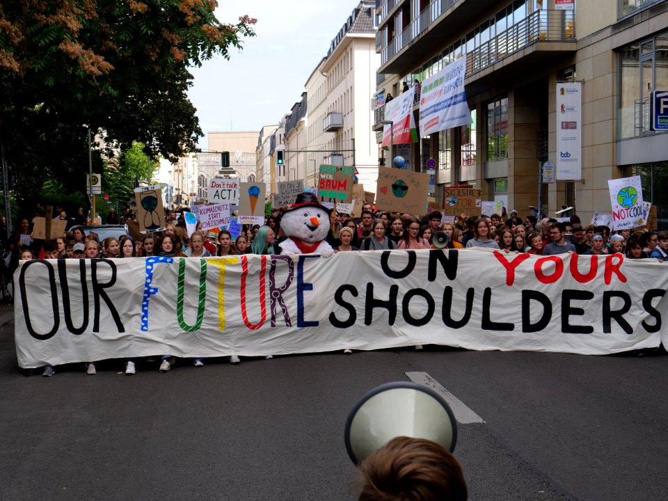 Front of the 3rd Global Climate Strike Berlin FridaysForFuture demonstration 46