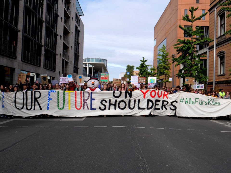 Front of the 3rd Global Climate Strike Berlin FridaysForFuture demonstration 59
