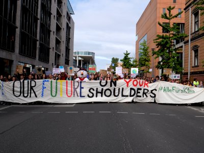 Front of the 3rd Global Climate Strike Berlin FridaysForFuture demonstration 59