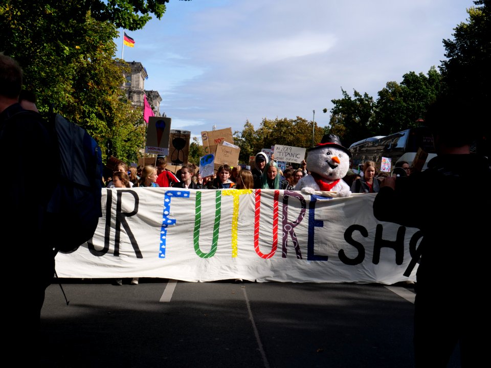 Front of the 3rd Global Climate Strike Berlin FridaysForFuture demonstration 70
