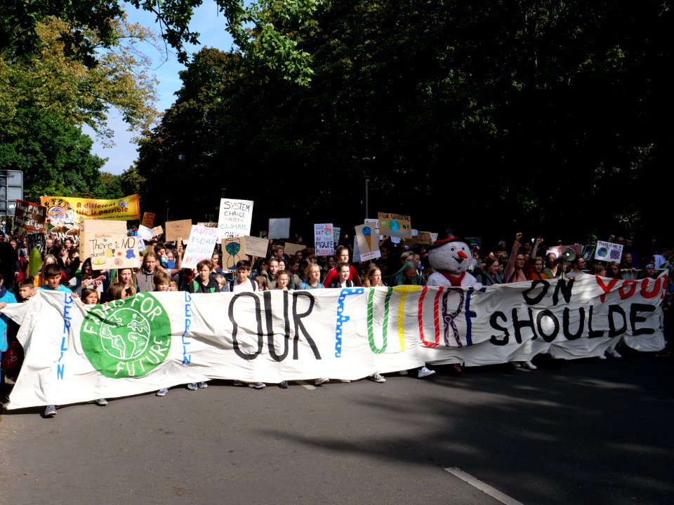 Front of the 3rd Global Climate Strike Berlin FridaysForFuture demonstration 96