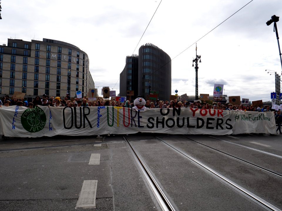 Front of the 3rd Global Climate Strike Berlin FridaysForFuture demonstration 29