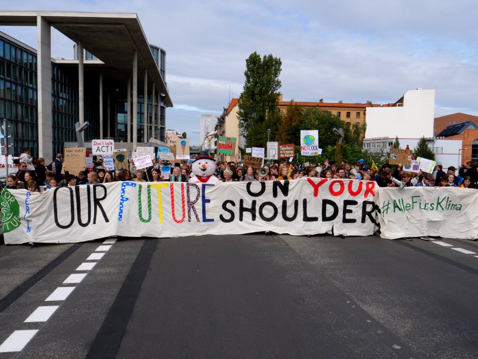 Front of the 3rd Global Climate Strike Berlin FridaysForFuture demonstration 56