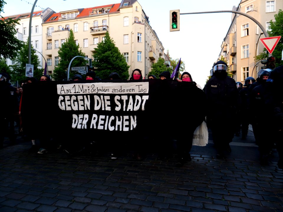 Front banner of the revolutionary 1st may demonstration Berlin 2019 24
