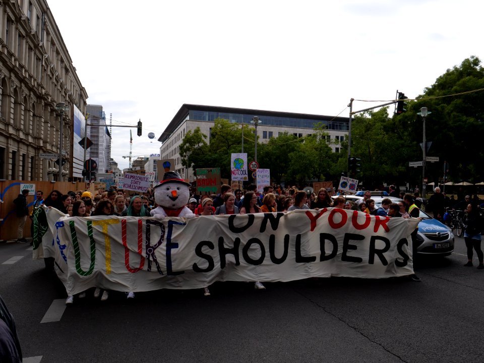Front of the 3rd Global Climate Strike Berlin FridaysForFuture demonstration 11