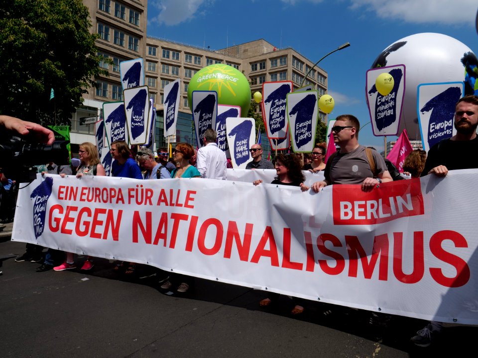 Front of the 1Europafüralle demonstration Berlin 06