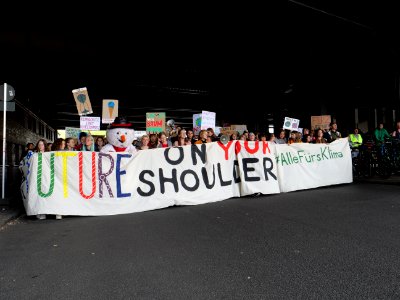 Front of the 3rd Global Climate Strike Berlin FridaysForFuture demonstration 14