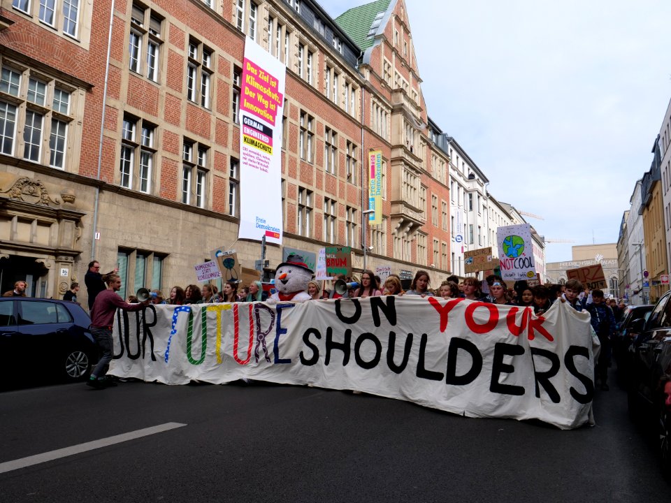 Front of the 3rd Global Climate Strike Berlin FridaysForFuture demonstration 40
