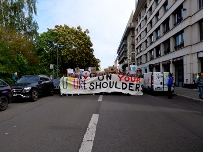 Front of the 3rd Global Climate Strike Berlin FridaysForFuture demonstration 47