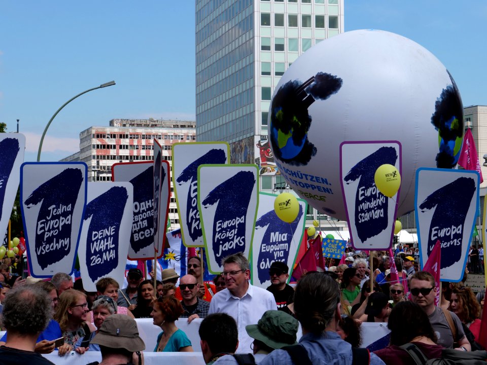Front of the 1Europafüralle demonstration Berlin 03