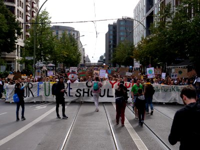 Front of the 3rd Global Climate Strike Berlin FridaysForFuture demonstration 33