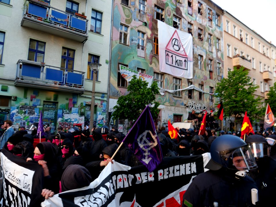 Front banner of the revolutionary 1st may demonstration Berlin 2019 21