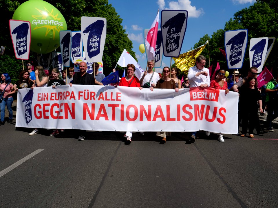 Front of the 1Europafüralle demonstration Berlin 39