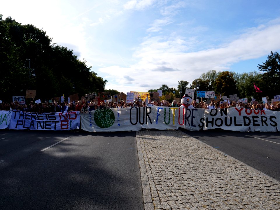 Front of the 3rd Global Climate Strike Berlin FridaysForFuture demonstration 115