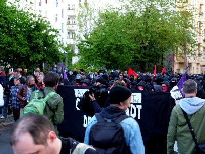 Front banner of the revolutionary 1st may demonstration Berlin 2019 18