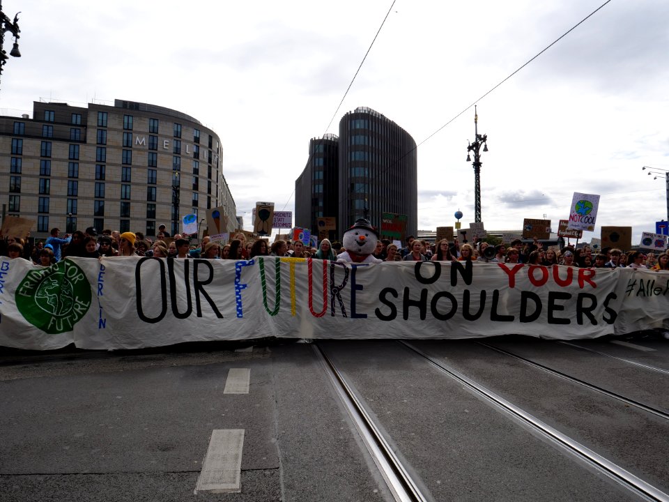 Front of the 3rd Global Climate Strike Berlin FridaysForFuture demonstration 31