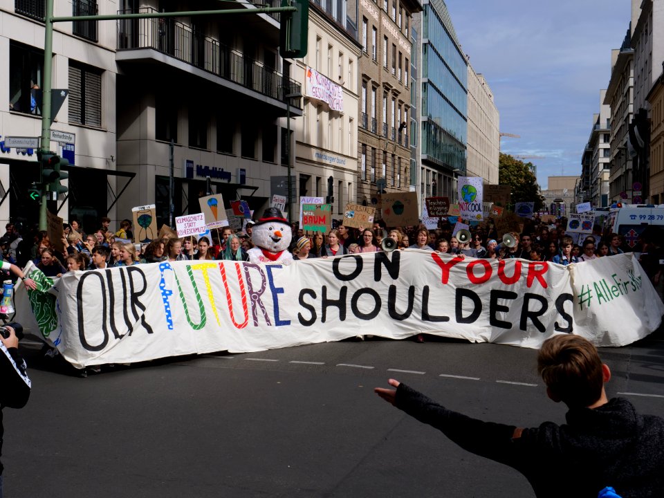 Front of the 3rd Global Climate Strike Berlin FridaysForFuture demonstration 50