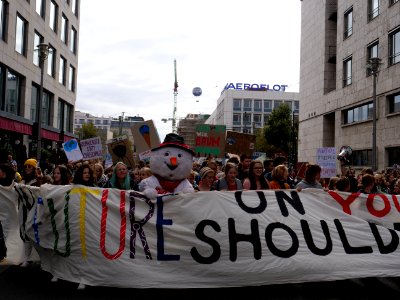 Front of the 3rd Global Climate Strike Berlin FridaysForFuture demonstration 03