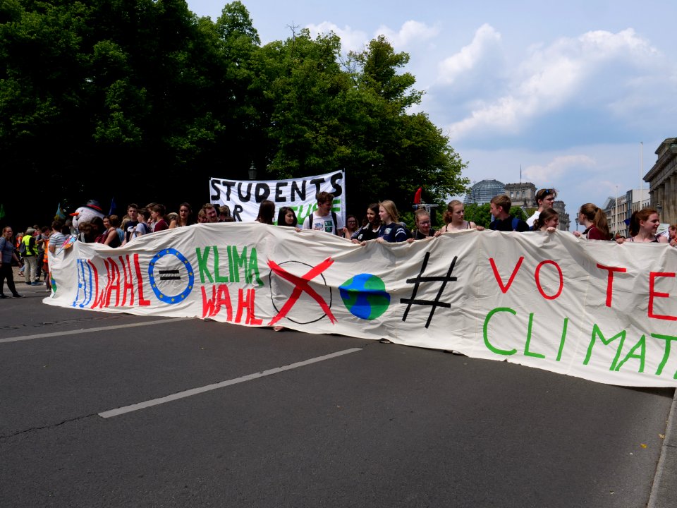 Front of the FridaysForFuture protest Berlin 24-05-2019 06