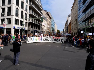 Front of the 3rd Global Climate Strike Berlin FridaysForFuture demonstration 49